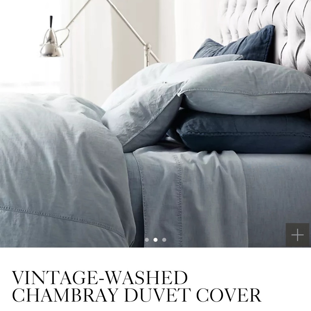 Looking to buy restoration hardware chambray duvet